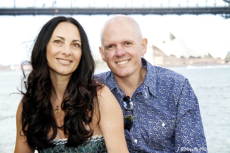 Smiling couple - family portrait photography sydney